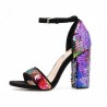 New Arrival Women Spring Pumps Shoes Sandals Sequined High Heels Ankle Strap Party Shoes zapato