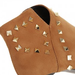 sexy high heel boots sexy pointed toe ankle boots woman fashion rivets zipper green yellow black thin