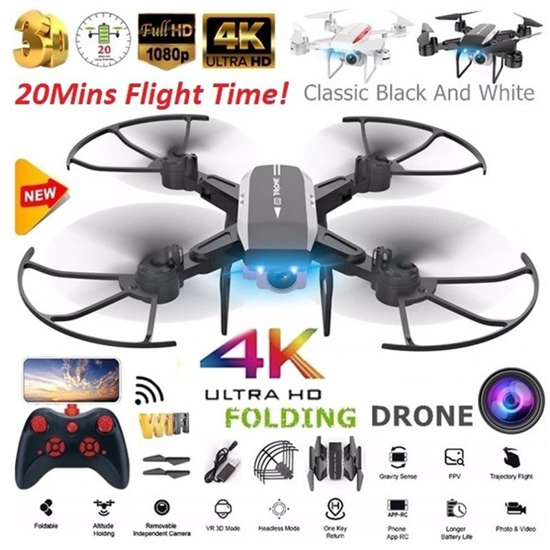 KY606D 4K HD Cmara Drone con cmara HD flujo ptico posicionamiento Quadrocopter altura mantener FP