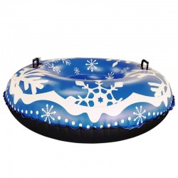 Winter Ski Ring Circle With Handle Inflatable PVC Outdoor Ski Circle Skate Fun Inflatable Sled Snow