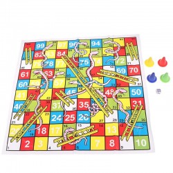 Educational Snake Ladder Kids Children Toys Interesting Board Game Set Portable Flying Chess Board F