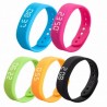3D T5 LED Trends Sports Gauge Fitness Smart Step Calories Health Tracker Pedometer Watch Silicone Ba