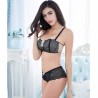 Varsbaby half cup sexy lace bra wire free bra converible strap bra sets