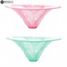 5 Pairs pack Womens  Sexy G-String Lace Floral Panties Briefs Thongs Transparent Lace T Back