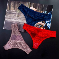 1pair New Hot Sexy Women Seamless Underwear G String  Women T Lace Panties Woman Panty Womens Briefs