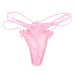 Sexy tangas ropa interior de cintura baja transparente G String bragas ntimas mujeres Lencera ropa