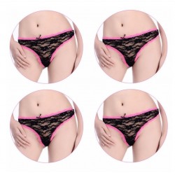 4 unidspack tangas de encaje bragas femeninas Sexy Tanga las mujeres transparentes bragas ropa inte