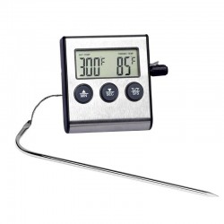 Digital Oven Thermometer Kitchen Food Cooking Meat BBQ Probe Thermometer With Timer Water Milk Tempe