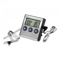 Digital Oven Thermometer Kitchen Food Cooking Meat BBQ Probe Thermometer With Timer Water Milk Tempe