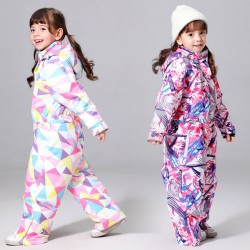Winter -30 temperature Kids Ski Suit Children Brands Waterproof Warm Girls Snow Jacket Skiing And Sn