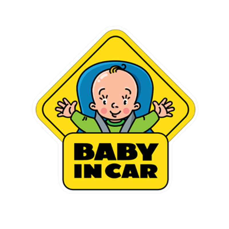 Etiqueta engomada del coche del PVC del beb a bordo bomba divertida personalizada automotriz de la