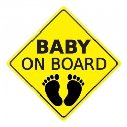 BABY ON BOARD Warning Signs Car Sticker Motorcycle Decals funny stickers for cars styling Reflective