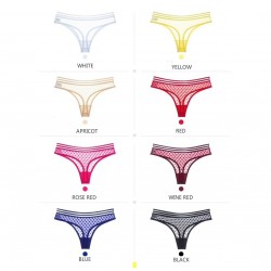 Sexy Mesh Thong Panties Ice Silk Seamless G String Plus Size Panties Women Low-Rise Femme Thongs Und