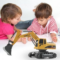 Children Diggers Crawler Tractor Toys ABS Rotating Excavator Remote Control Toy  Kids 5 Chan