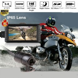 Motorbike Dual Camera Action Video Dash Cam