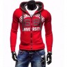 Casuales de los hombres chaqueta con cremallera Sudadera con capucha Tops chaqueta Outwear