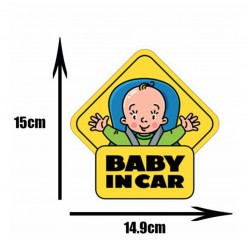 Baby on Board PVC Car Sticker Bomb Funny Personalized Automotive Window Warning Sign Products Wall D