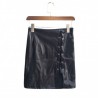 Womens Skirt Explosive Belt Under The Open Fork Leather Skirt High Wrap Hip Hip Skirt Bandage