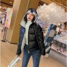 Down Parkas Women Glossy Winter Coat Waterproof Hooded Jacket Thick Warm Snow Fashion Bright Co