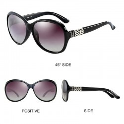 Sunglasses Women Black Oversized Sunglasses Retro Vintage Big Sun Glasses Shades