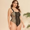 Leopard Lace Bodysuit Plus Size