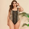 Leopard Lace Bodysuit Plus Size