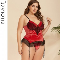 Elolace Red Lace Bodycon...