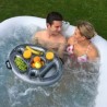 Piscina spa jacuzzi bandeja de bebida piscina inflable flotante estante para alimentos