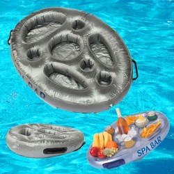 Piscina spa jacuzzi bandeja de bebida piscina inflable flotante estante para alimentos