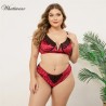 Plus Size Bra Set Women Push Up Lace Brassiere