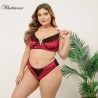 Plus Size Bra Set Women Push Up Lace Brassiere