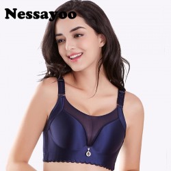 Novedad sexi sin aros Lencera sujetadores de talla grande para mujer 115CDE 50CDE sujetador sa