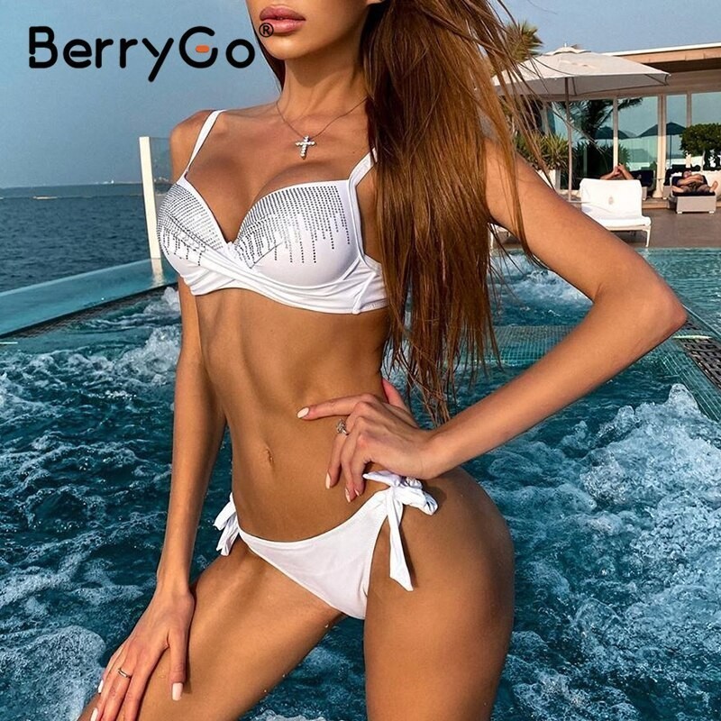 rhinestone bikini set