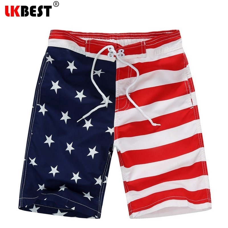 Pantalones cortos LKBEST 2019 de verano para hombre pantalones cortos de secado rpido para la play