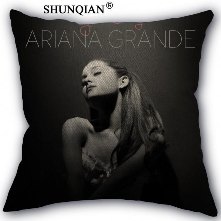 High Quality Cotton Linen Ariana Grande Pillowcase Wedding Decorative Pillow Case For Home Pillow Co