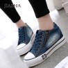 Denim canvas shoes woman