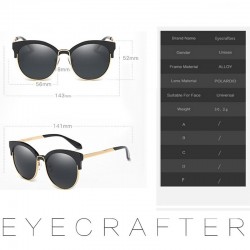 Marca de lujo diseador HD polarizado gafas de sol para mujer de moda de UV400 espejo gafas de sol d