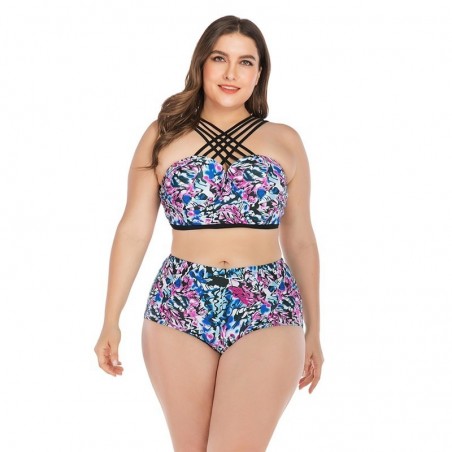 Plus size high waist bikini