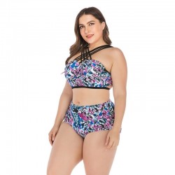 Plus size high waist briefs bikini