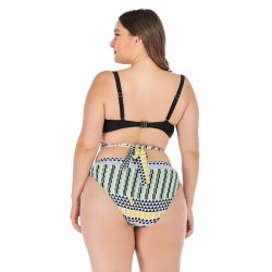 Plus size Bikini Mid Waist Swimwear