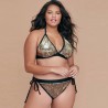 Plus Size Sequins Bikini Micro Swimsuit