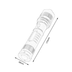 Linterna LED Elfeland tctica militar T6 linterna recargable con zoom linterna de aleacin de alumin