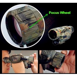 Telescopio tctico de visin nocturna infrarroja 5X40 Monocular Digital militar HD potente arma c