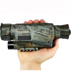 Telescopio tctico de visin nocturna infrarroja 5X40 Monocular Digital militar HD potente arma c