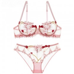 Bra and Panties Set Pink