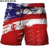 EE UU Del Sur bandera pintura pantalones cortos de playa de los hombres casuales pantalones cortos