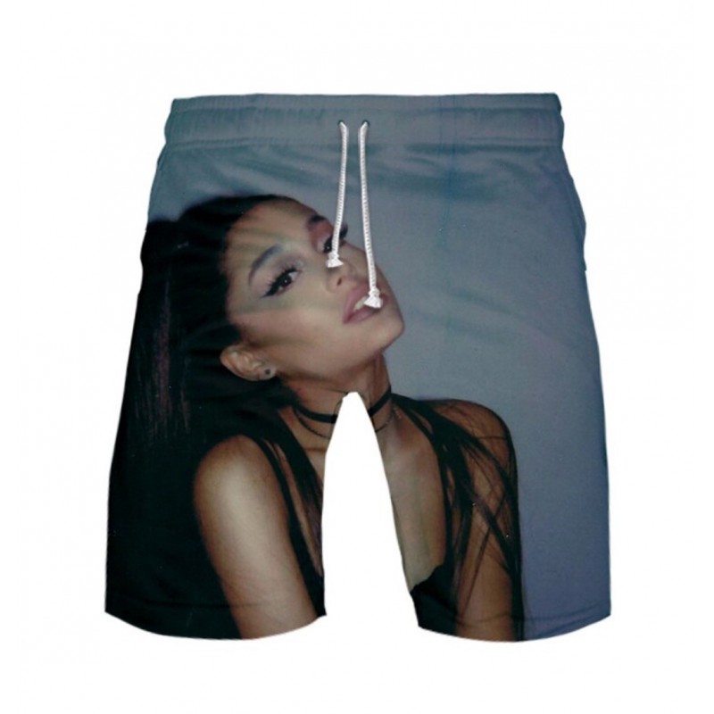 Pantalones cortos de playa con estampado 3D de Ariana Grande para hombre pantalones cortos de moda