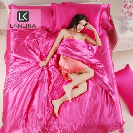 Satin bedding