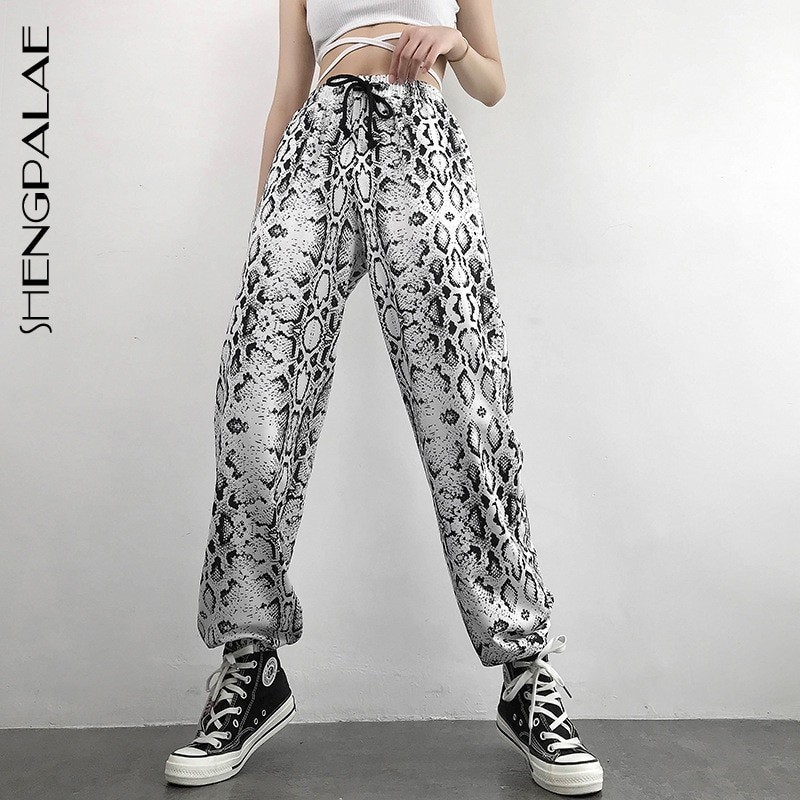 Snake Print Sweatpants for Women