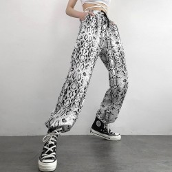 Joggers Snake Print Sweatpants Women Loose For Women Bunch Legs Harem Streetwear Straight Tr